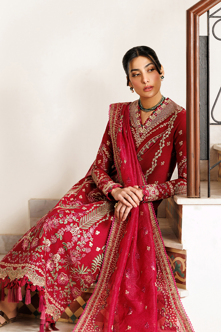 Emaan Adeel | Mirabelle Festive Luxury Lawn | GARDENIA GLOW - by Libasekhas UK - Registered Vendor of : Emaan Adeel - 100% Original Designer Dress