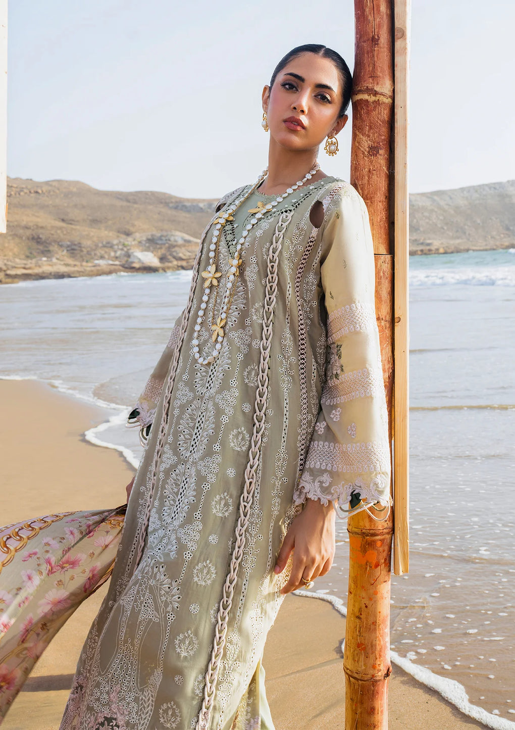 Elaf Premium | Hai Kuch Festive Lawn 24 | EHK-08 Pur Shokh - by - Libasekhas UK - Registered Vendor of : Elaf Premium - 100% Original Designer Dresss