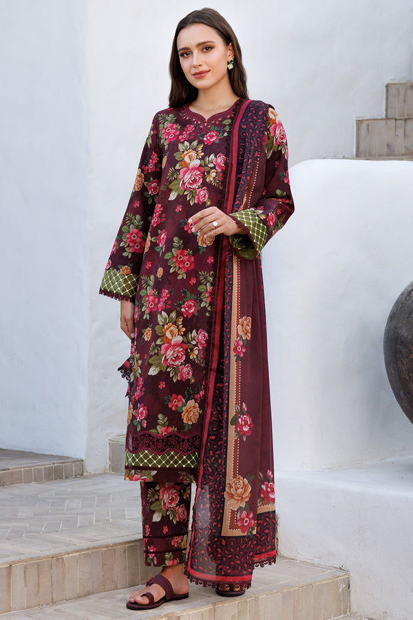 Farasha | Printed Essentials | Floral Berry - by - Libasekhas UK - Registered Vendor of : Farasha - 100% Original Designer Dresss