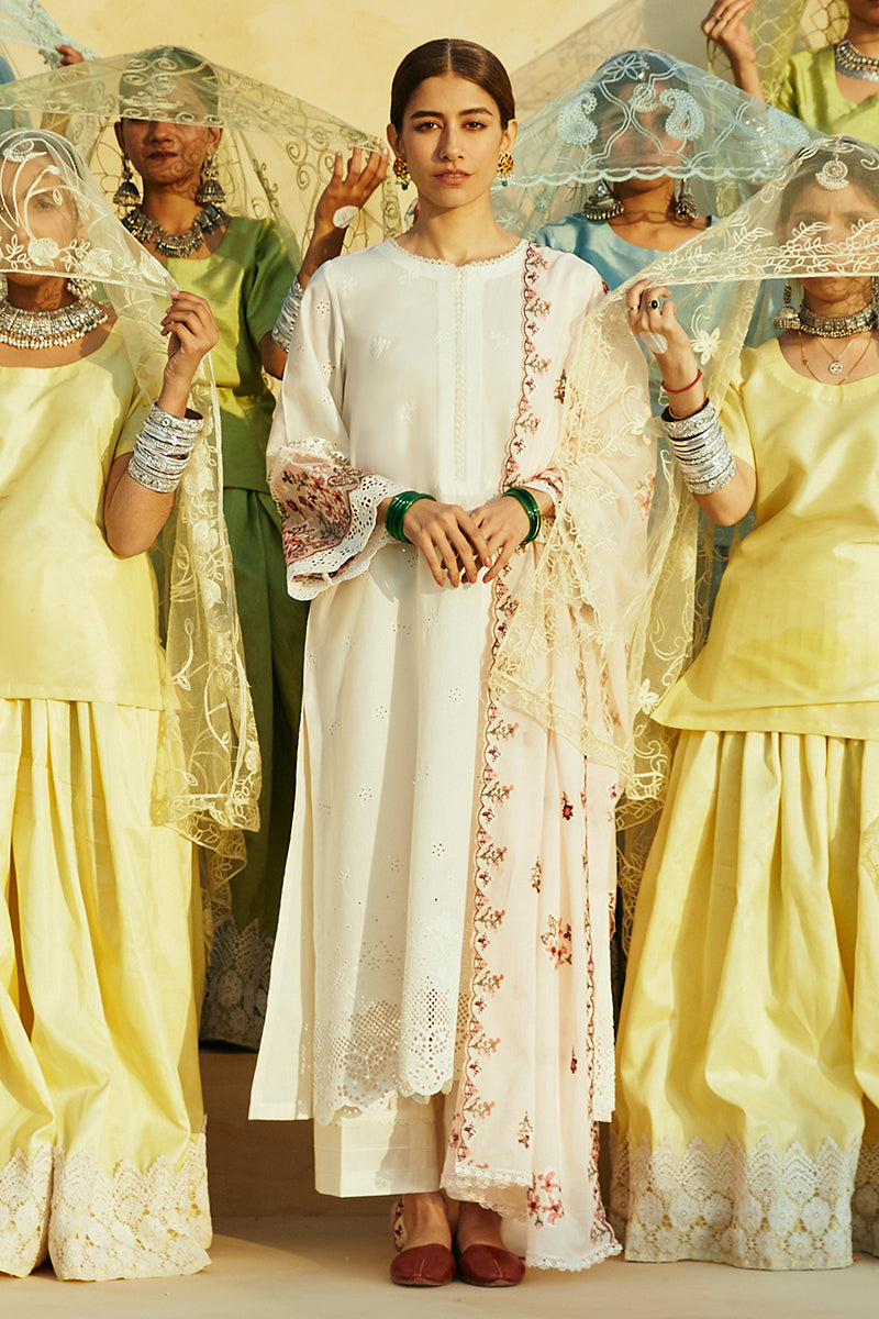Cross Stitch | Premium Lawn 24 | PASTEL PINK - by - Libasekhas UK - Registered Vendor of : Cross Stitch - 100% Original Designer Dresss