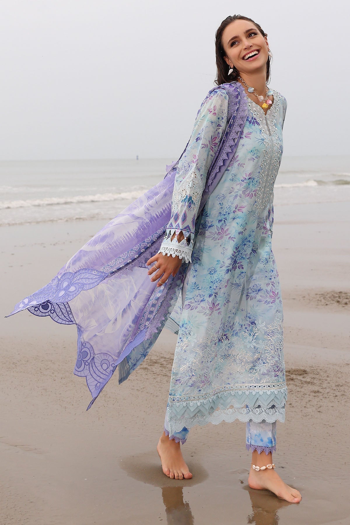 Nureh | Gardenia Embroidered Lawn 25 | NSG-176 - by - Libasekhas UK - Registered Vendor of : Nureh - 100% Original Designer Dresss