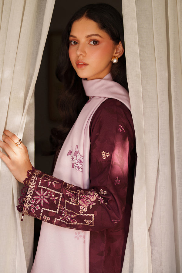 Farasha | Meline Premium Viscose 25 | Mauve Cream - by Libasekhas UK - Registered Vendor of : Farasha - 100% Original Designer Dress