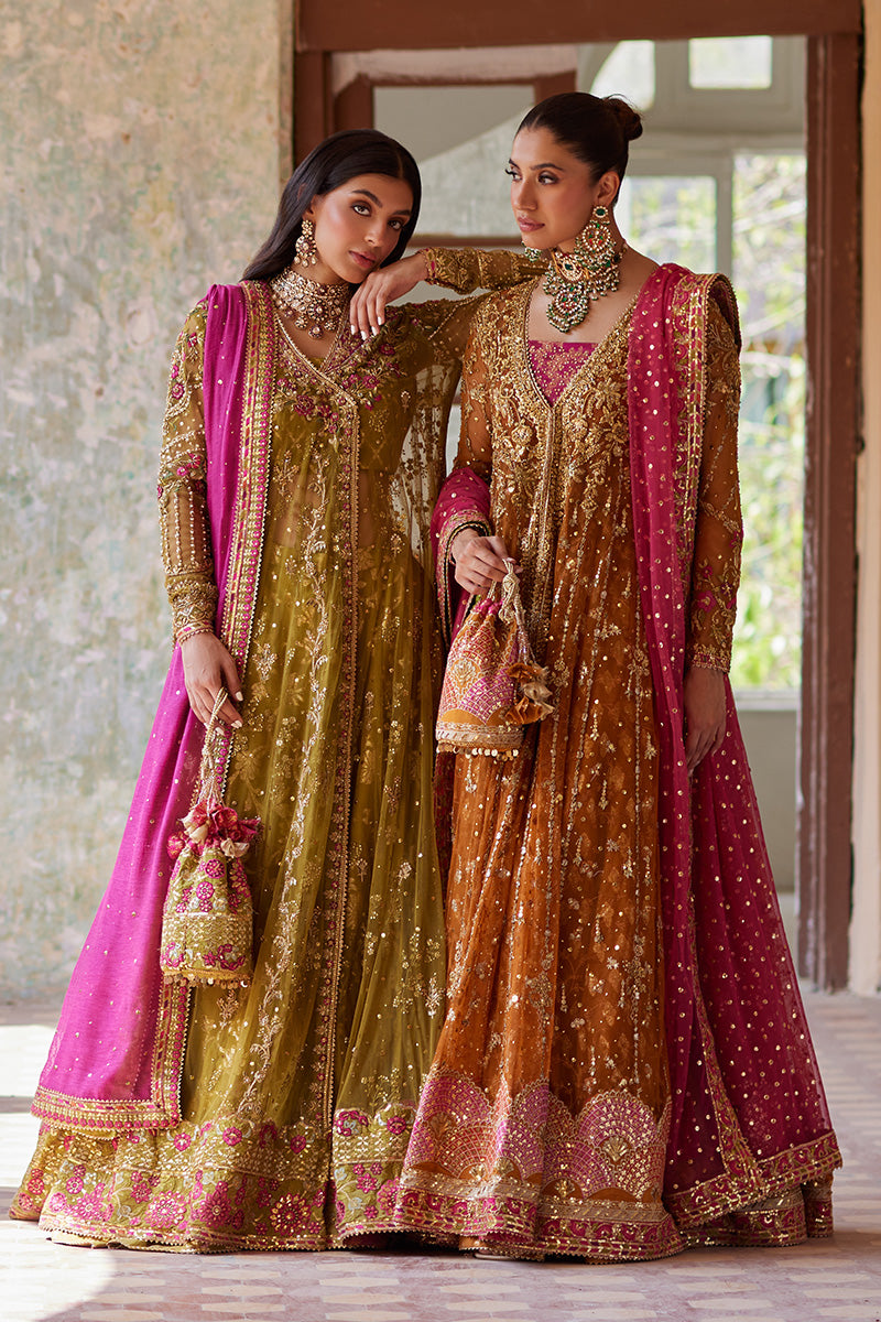 Mina Hassan | Formal Dholki Collection | Nour - by - Libasekhas UK - Registered Vendor of : Mina Hassan - 100% Original Designer Dresss