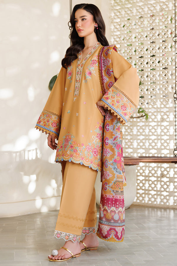 Farasha | Summer Weaves Embroidered Lawn | Golden Bloom - by - Libasekhas UK - Registered Vendor of : Farasha - 100% Original Designer Dresss