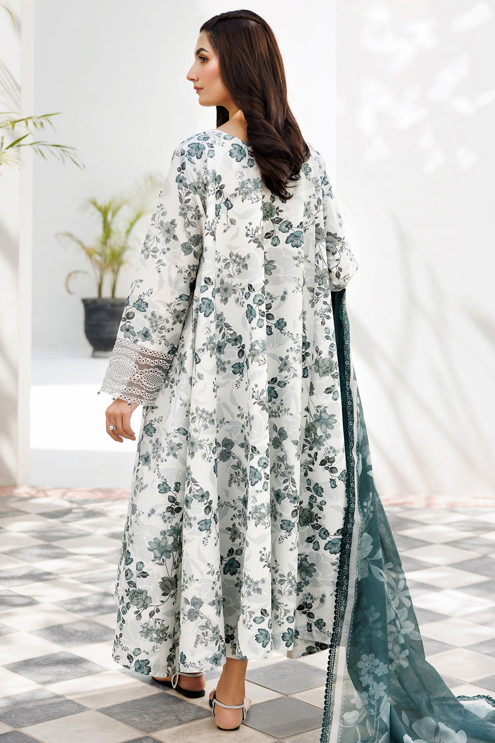 Farasha | Printed Essentials | Smokey Sea - by Libasekhas UK - Registered Vendor of : Farasha - 100% Original Designer Dress