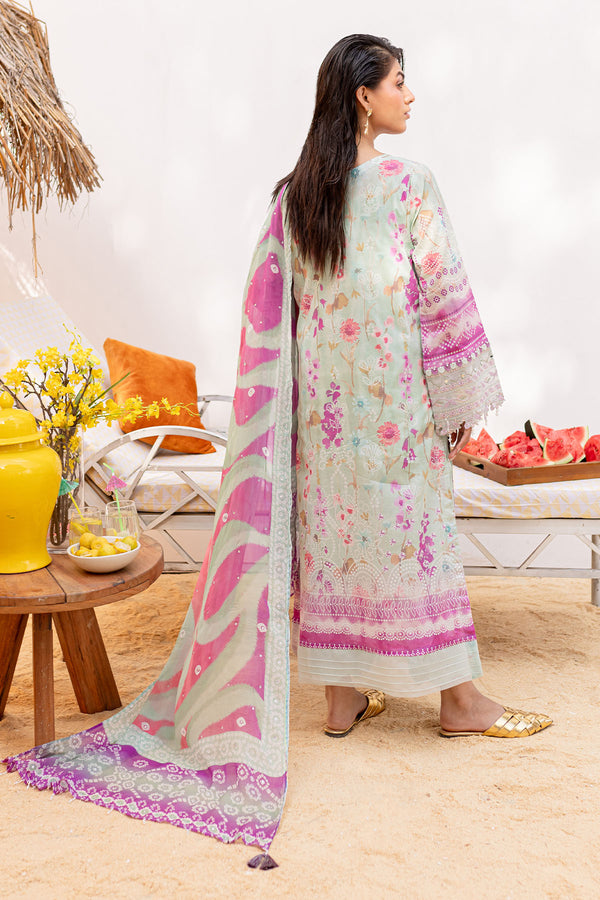 Nureh | Gardenia Lawn 24 | NS-136 A - by - Libasekhas UK - Registered Vendor of : Nureh - 100% Original Designer Dresss