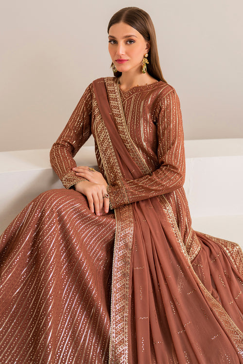 Farasha | Lumiere Formals | RUSSET - by - Libasekhas UK - Registered Vendor of : Farasha - 100% Original Designer Dresss