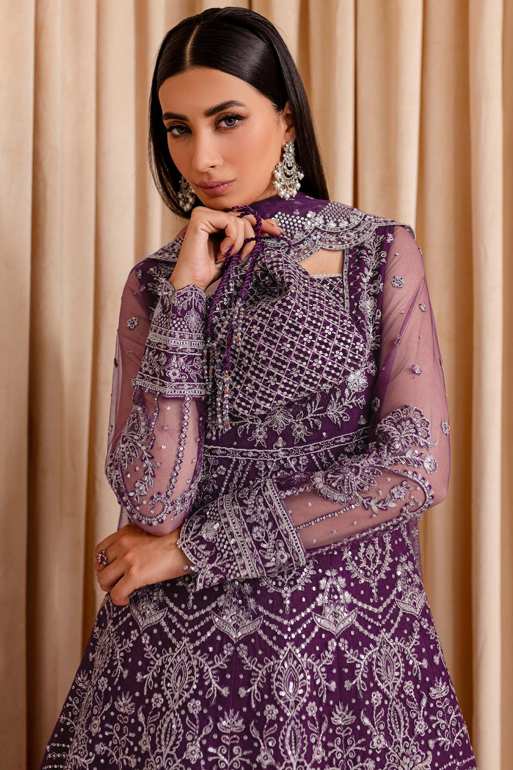 Farasha | Lumiere Formals | Plum Passion - by - Libasekhas UK - Registered Vendor of : Farasha - 100% Original Designer Dresss