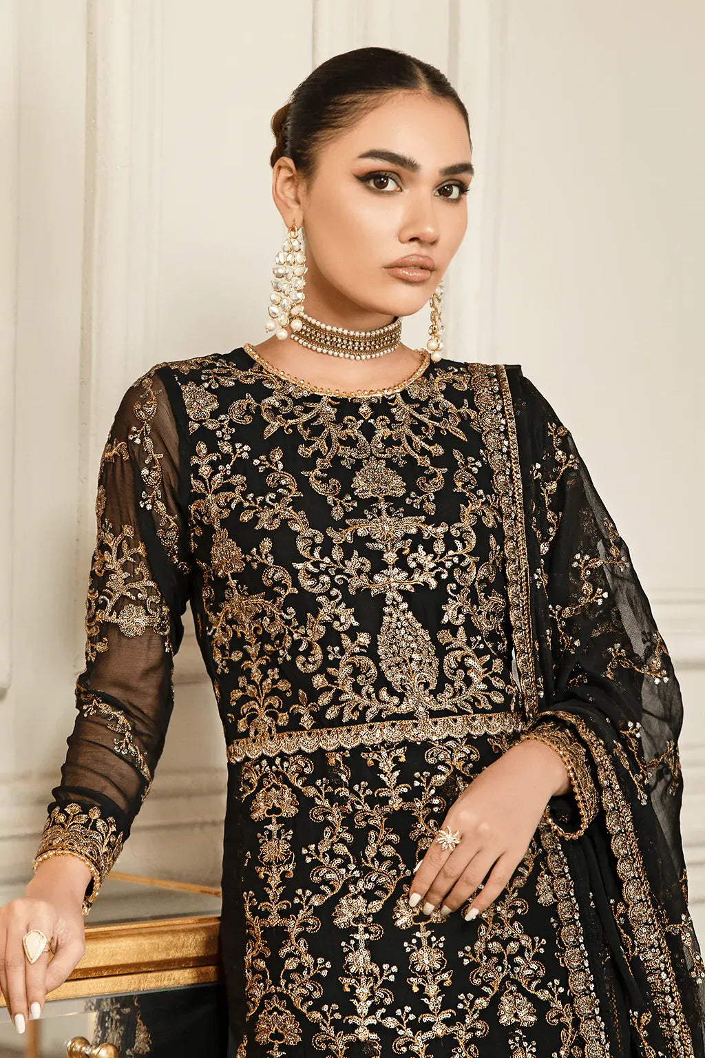 Zarif | Mehroz Formals | Black Ruby - by - Libasekhas UK - Registered Vendor of : Zarif - 100% Original Designer Dresss