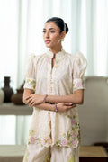 Wahaj M Khan | Sanam Luxe | Ivory Fleur Sanam - by Libasekhas UK - Registered Vendor of : Wahaj M Khan - 100% Original Designer Dress