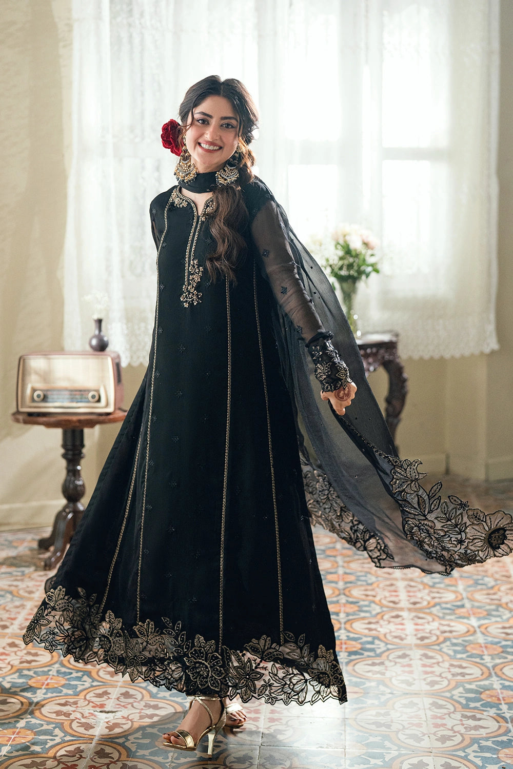 Azure | Eid Drop | Nightingale - by Libasekhas UK - Registered Vendor of : Azure - 100% Original Designer Dress