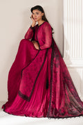 Baroque | Formals Collection | EMBROIDERED CHIFFON UF-4138 - by Libasekhas UK - Registered Vendor of : Baroque - 100% Original Designer Dress