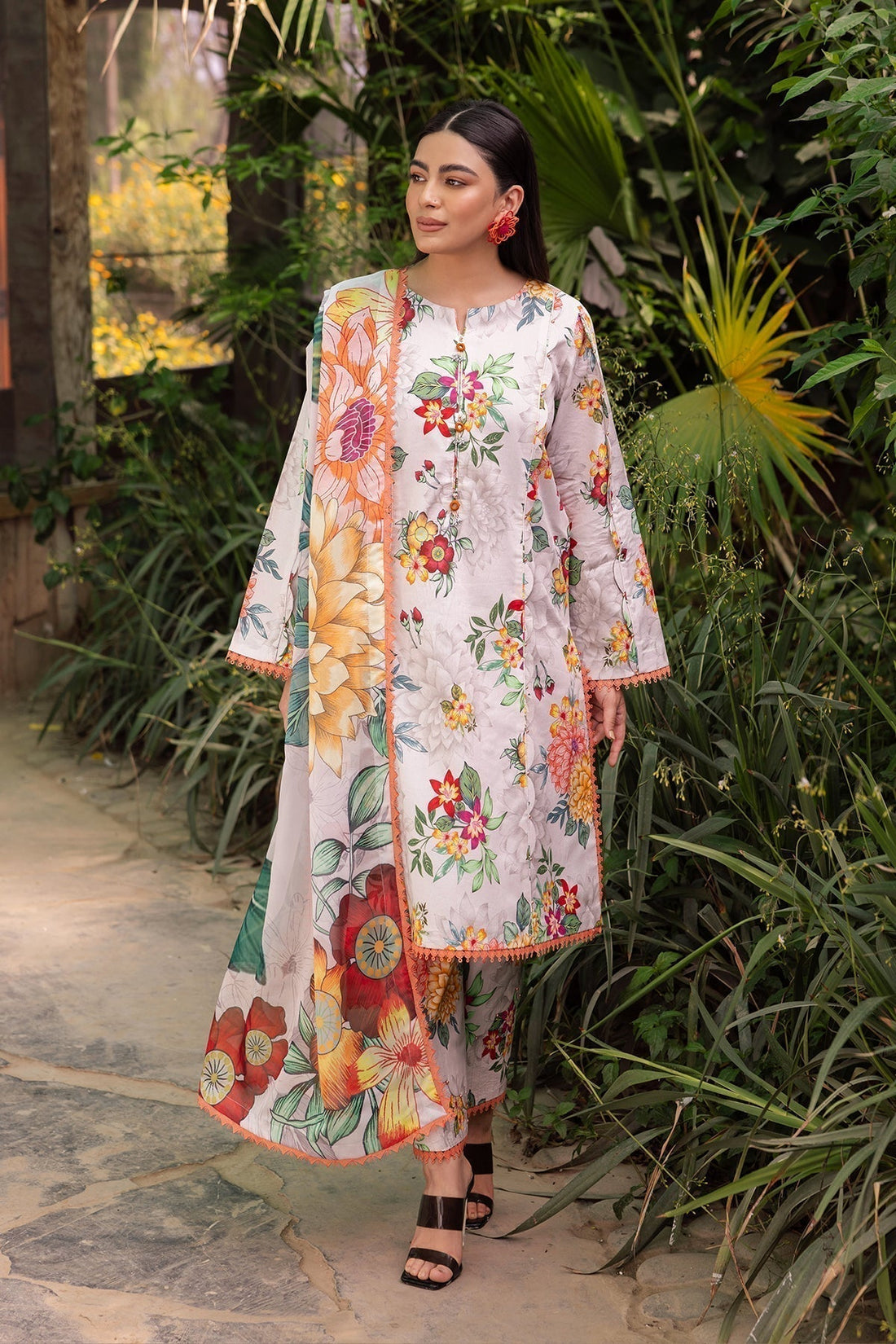 Alizeh | Sheen Lawn Prints 24 | ORCHID - by - Libasekhas UK - Registered Vendor of : Alizeh - 100% Original Designer Dresss