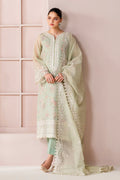 Baroque | Formals Collection | EMBROIDERED COTTON PATTI UF-4188 - by Libasekhas UK - Registered Vendor of : Baroque - 100% Original Designer Dress