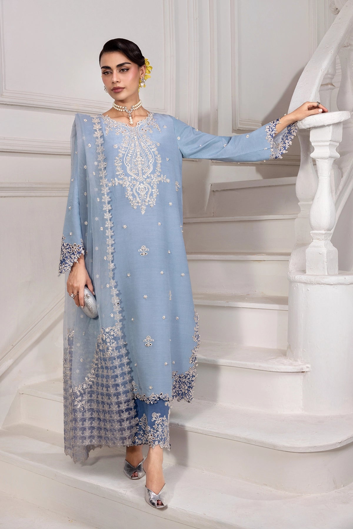 Rangrasiya | Lumeire Silk |Cielo - by Libasekhas UK - Registered Vendor of : Rangrasiya - 100% Original Designer Dress