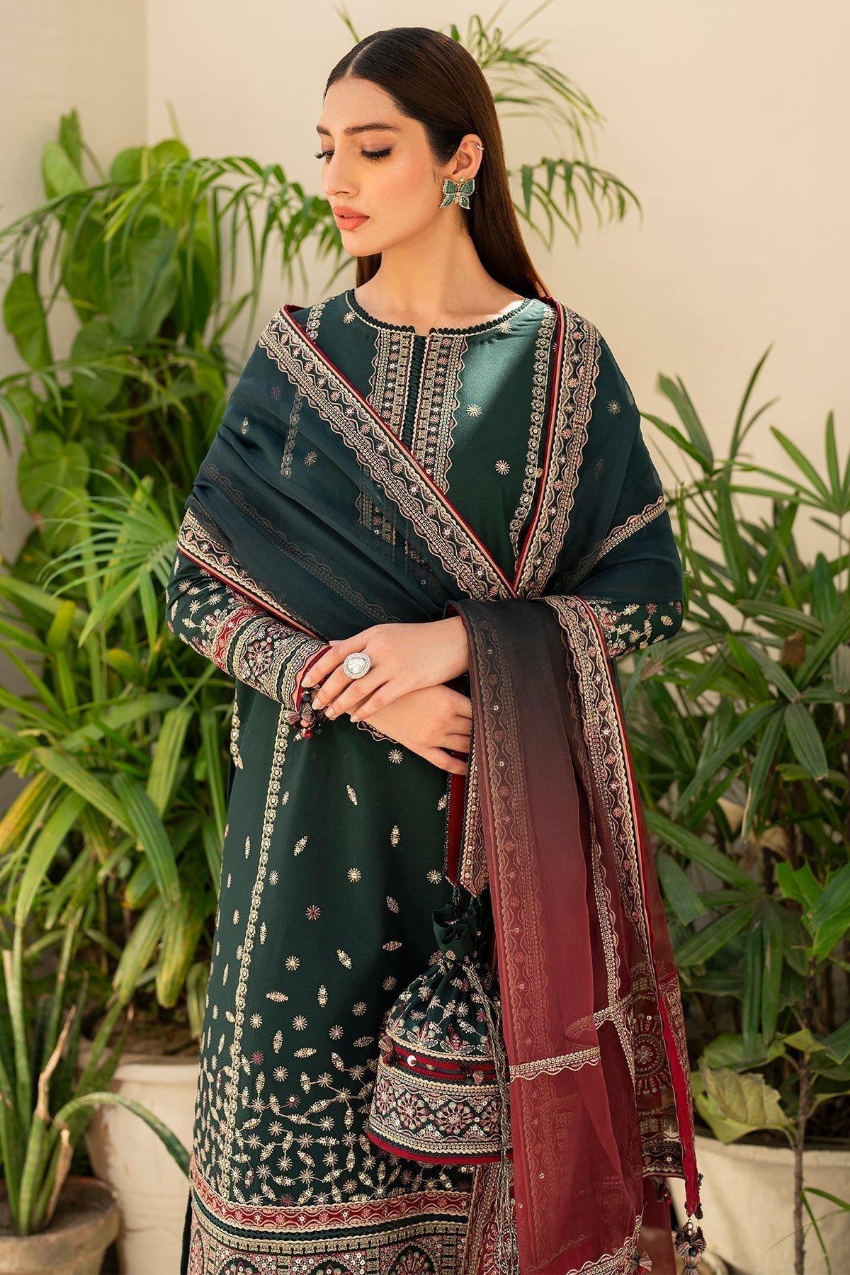 Jazmin | Irish Lawn SS 24 | D9 - by - Libasekhas UK - Registered Vendor of : Jazmin - 100% Original Designer Dresss