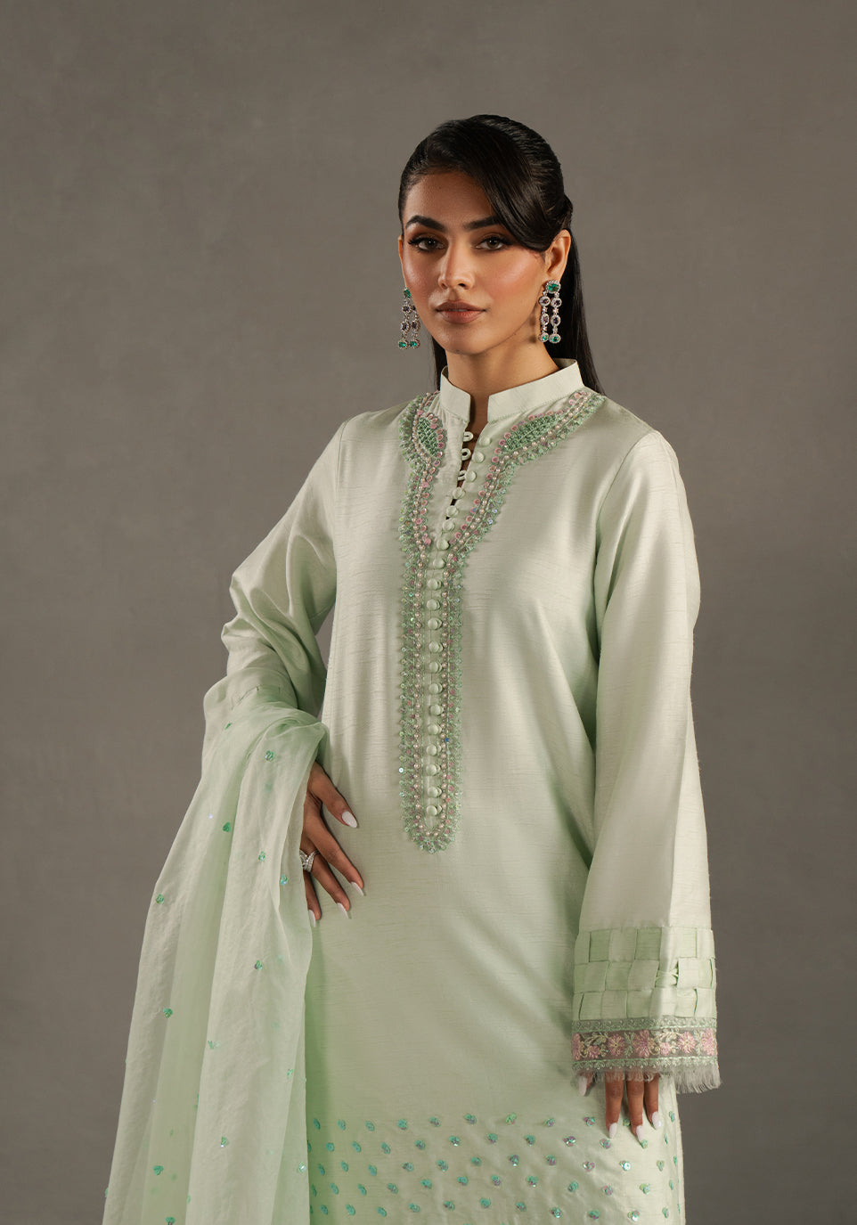 Zarqash | Silk Edit | ZQS 021 VANAYA - by - Libasekhas UK - Registered Vendor of : Zarqash - 100% Original Designer Dresss
