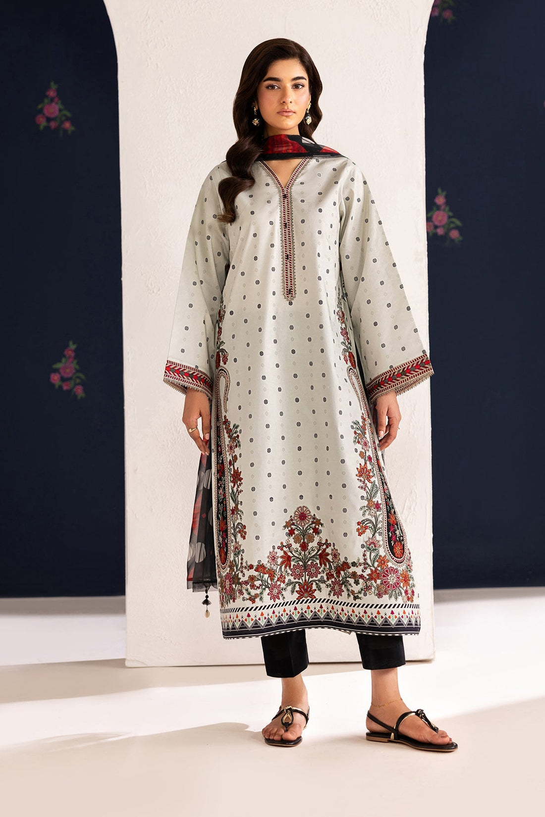 Baroque | Luxury Summer Pret | UF-4455 - by Libasekhas UK - Registered Vendor of : Baroque - 100% Original Designer Dress