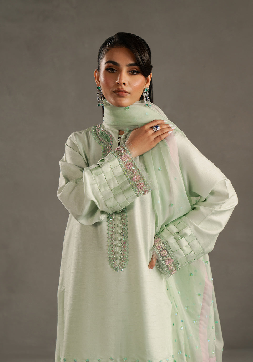 Zarqash | Silk Edit | ZQS 021 VANAYA - by - Libasekhas UK - Registered Vendor of : Zarqash - 100% Original Designer Dresss