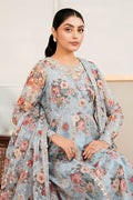 Baroque | Luxury Pret 25 | EMBELLISHED PRINTED CHIFFON PR-1058 - by Libasekhas UK - Registered Vendor of : Baroque - 100% Original Designer Dress