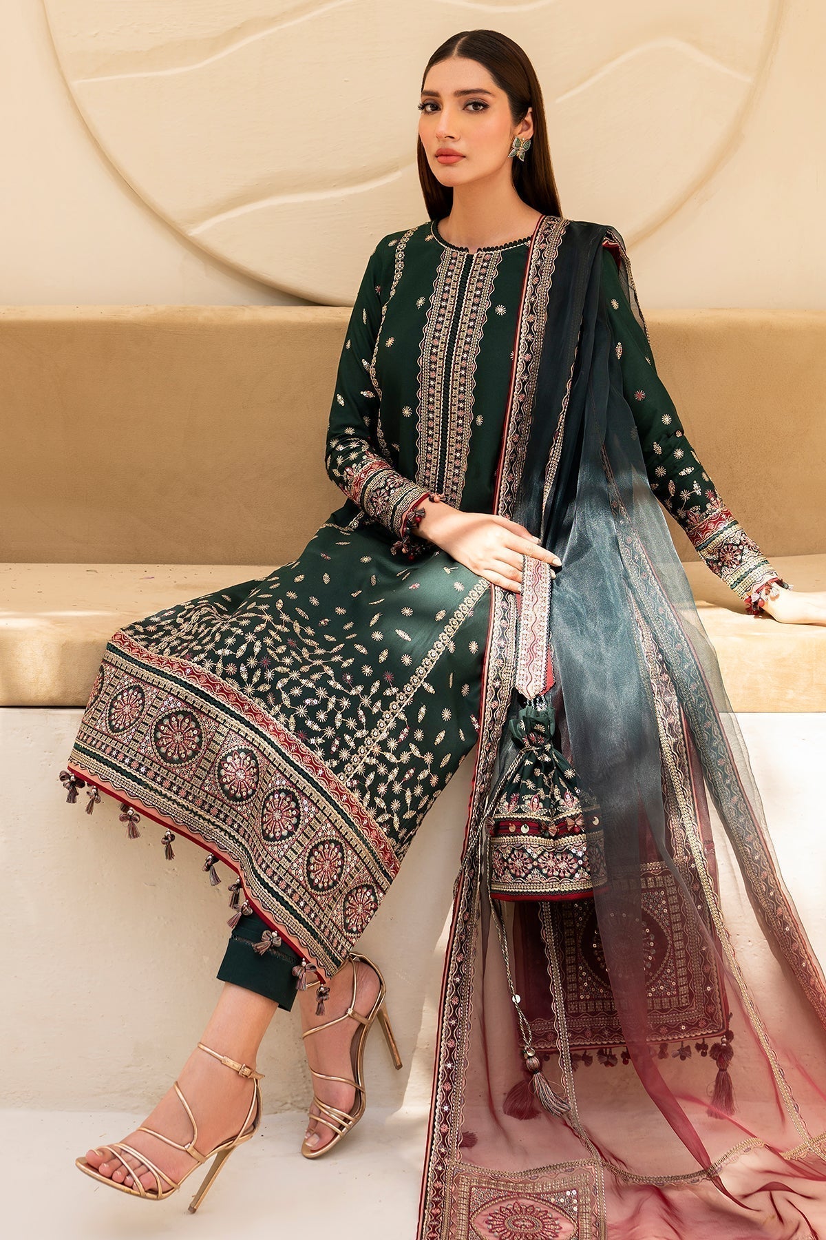 Jazmin | Irish Lawn SS 24 | D9 - by - Libasekhas UK - Registered Vendor of : Jazmin - 100% Original Designer Dresss
