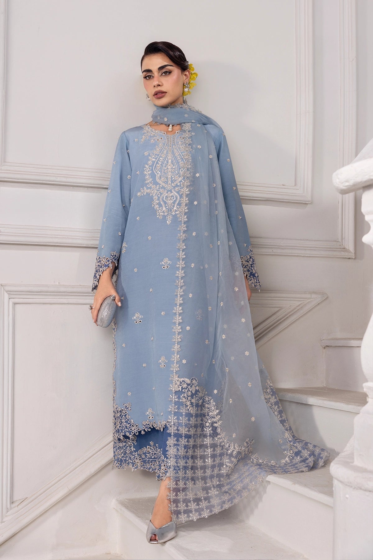 Rangrasiya | Lumeire Silk |Cielo - by Libasekhas UK - Registered Vendor of : Rangrasiya - 100% Original Designer Dress