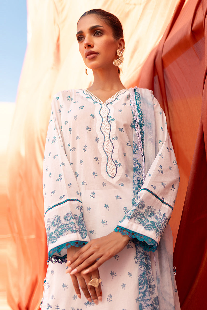 Cross Stitch | Eid Lawn 24 | FLORET - by - Libasekhas UK - Registered Vendor of : Cross Stitch - 100% Original Designer Dresss