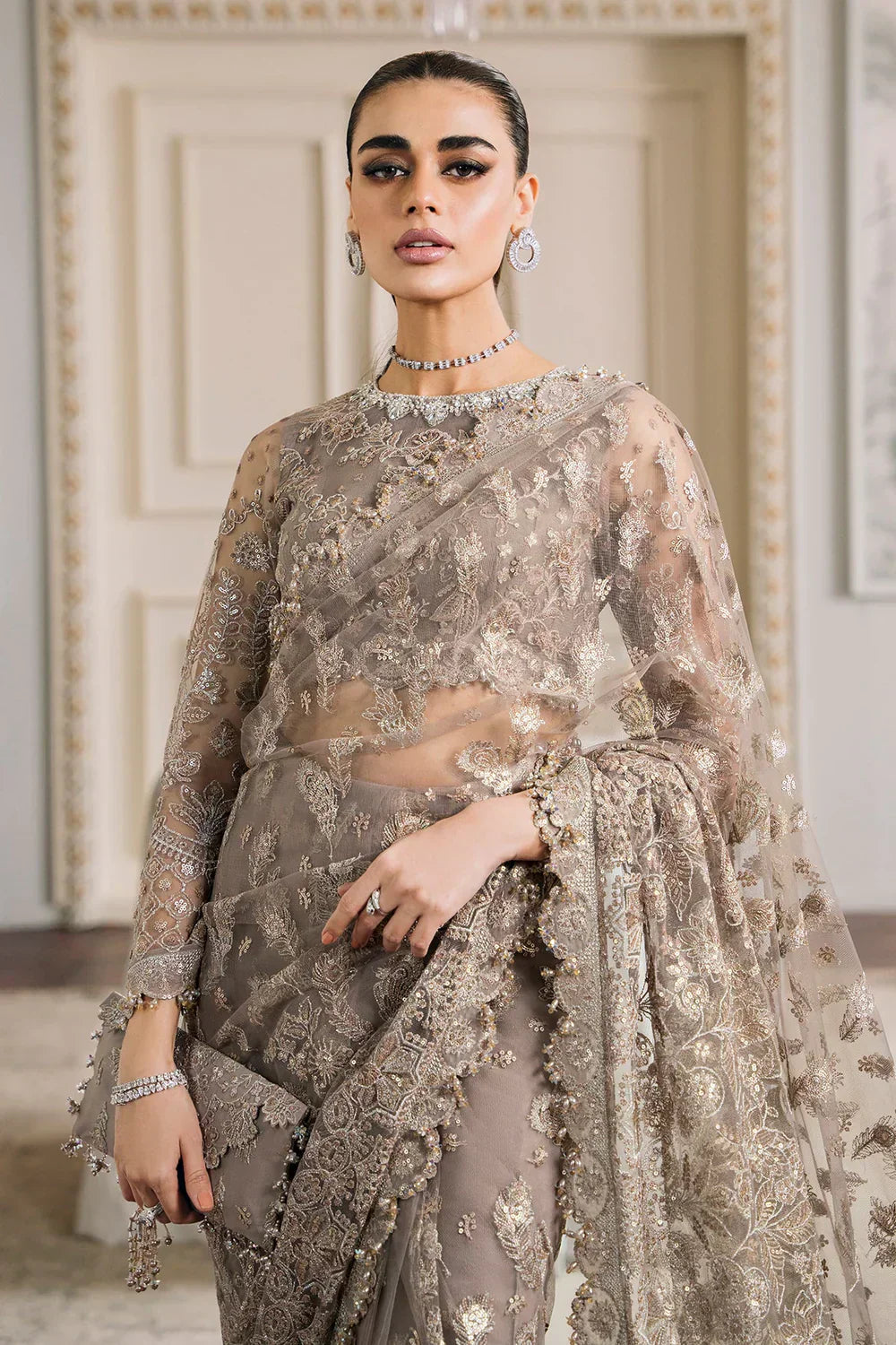 Baroque | Chantelle Embroidered Collection | CH12-06 - by - Libasekhas UK - Registered Vendor of : Baroque - 100% Original Designer Dresss