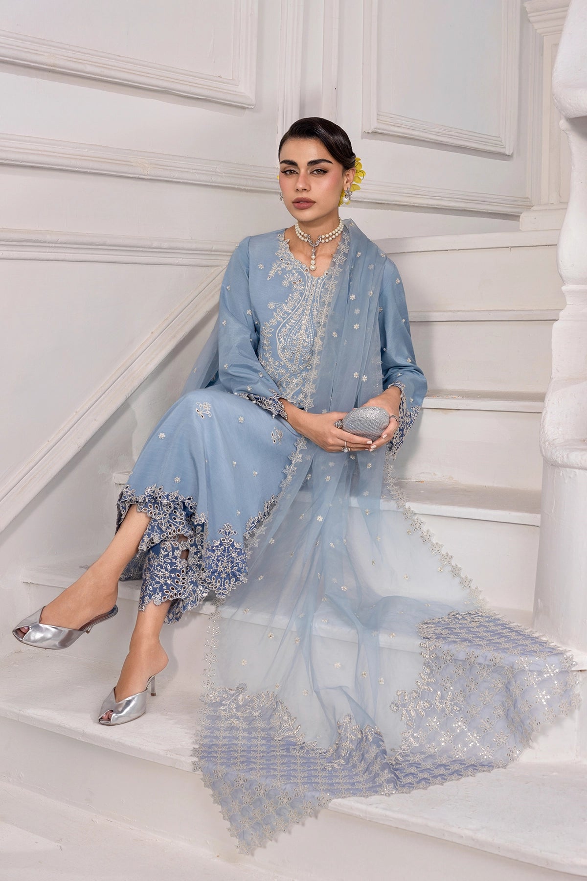 Rangrasiya | Lumeire Silk |Cielo - by Libasekhas UK - Registered Vendor of : Rangrasiya - 100% Original Designer Dress