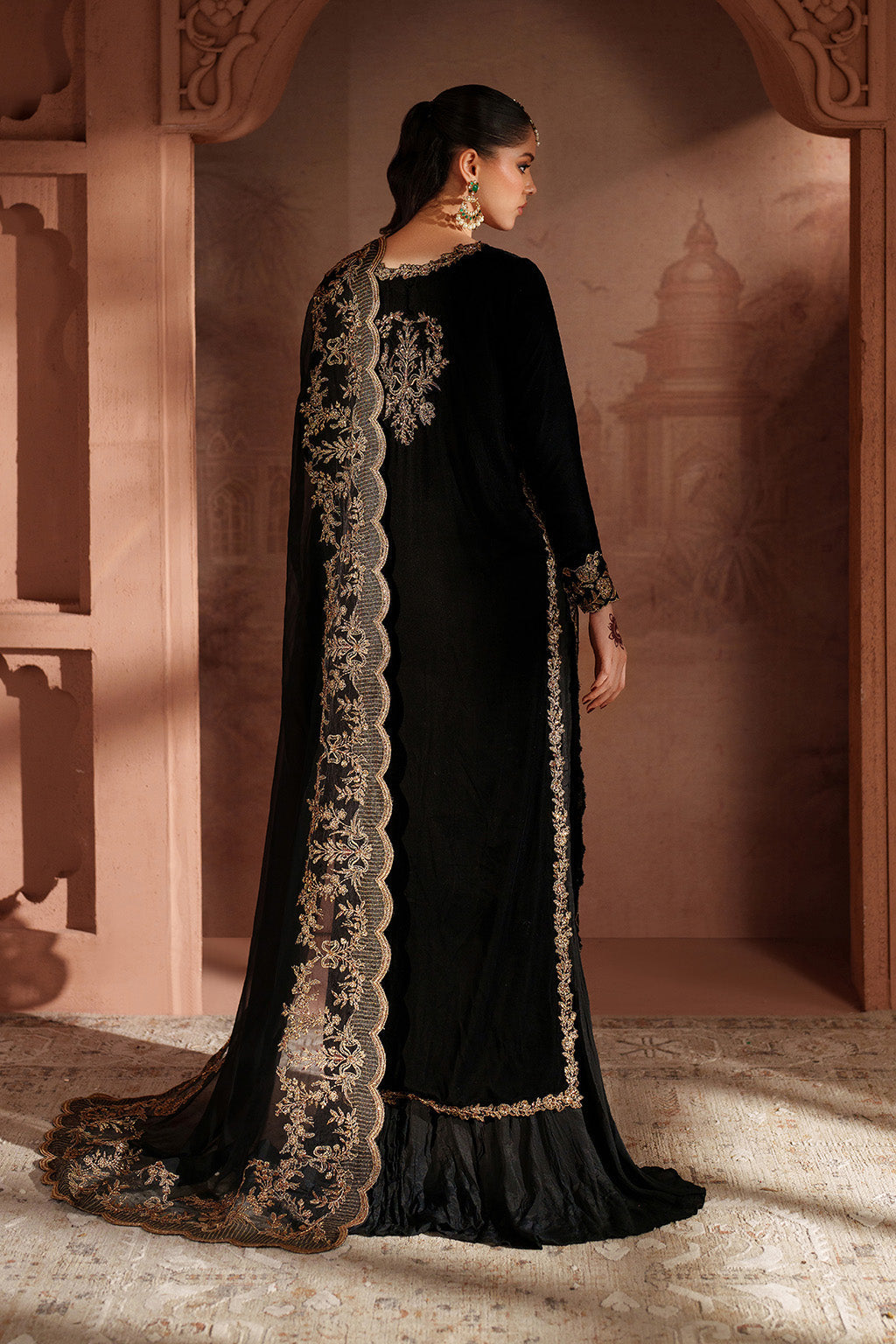 Iznik | Velvet 25 | IV-62 Embroidered Velvet - by Libasekhas UK - Registered Vendor of : Iznik - 100% Original Designer Dress