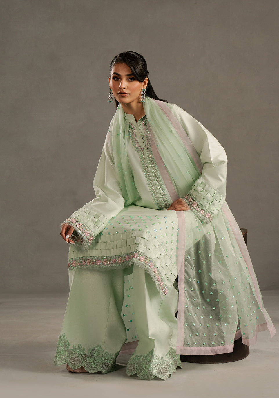 Zarqash | Silk Edit | ZQS 021 VANAYA - by - Libasekhas UK - Registered Vendor of : Zarqash - 100% Original Designer Dresss