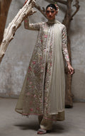 Threads and Motifs | Formal Dresses 25 | Organza Embroidered Jacket - by Libasekhas UK - Registered Vendor of : Threads and Motifs - 100% Original Designer Dress