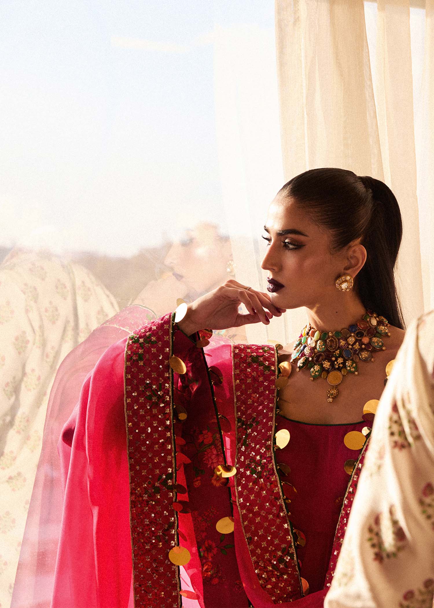 Hussain Rehar | Luxury Pret SS 24 | Roshan - by - Libasekhas UK - Registered Vendor of : Hussain Rehar - 100% Original Designer Dresss