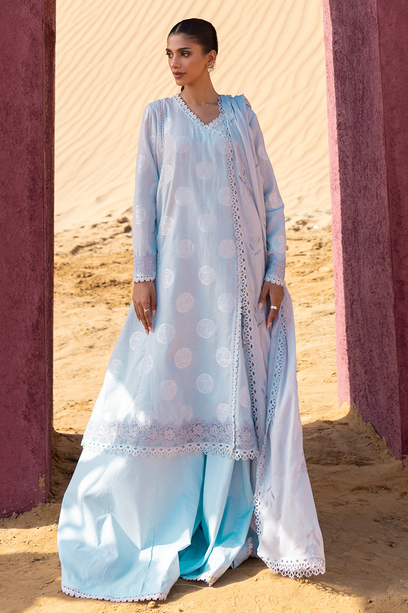 Cross Stitch | Eid Lawn 24 | CRYSTAL GLARE - by - Libasekhas UK - Registered Vendor of : Cross Stitch - 100% Original Designer Dresss