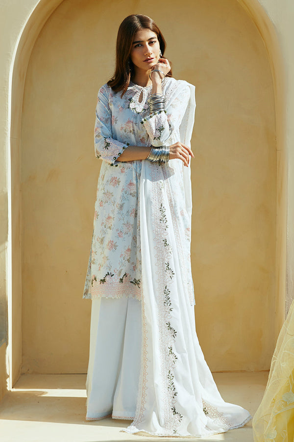 Cross Stitch | Premium Lawn 24 | FLORAL MARINE - by - Libasekhas UK - Registered Vendor of : Cross Stitch - 100% Original Designer Dresss