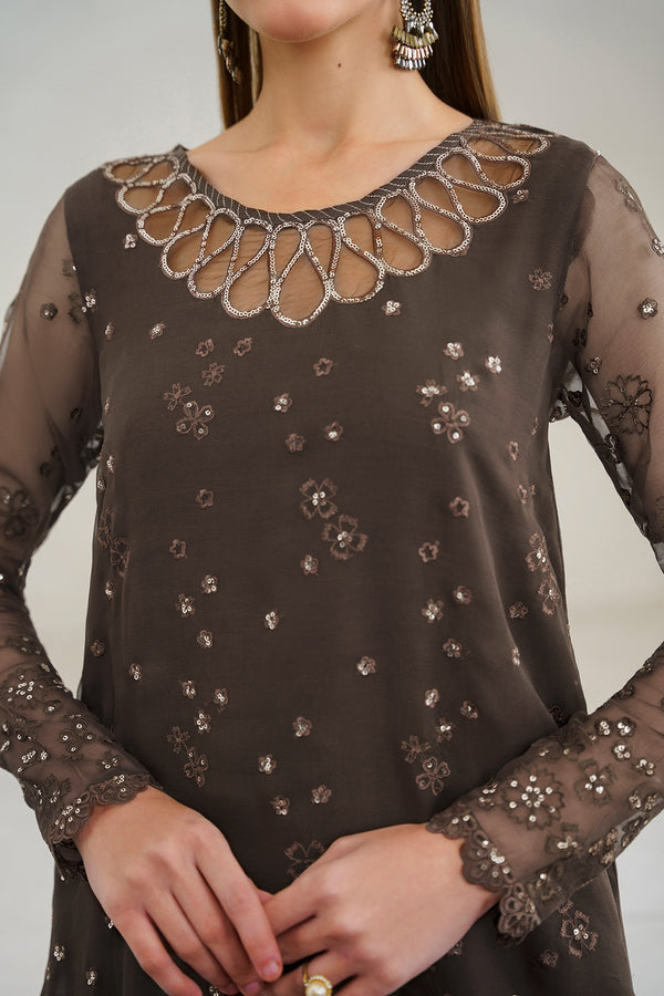 Baroque | Luxury Pret 24 | CHIFFON UF-524 - by - Libasekhas UK - Registered Vendor of : Baroque - 100% Original Designer Dresss
