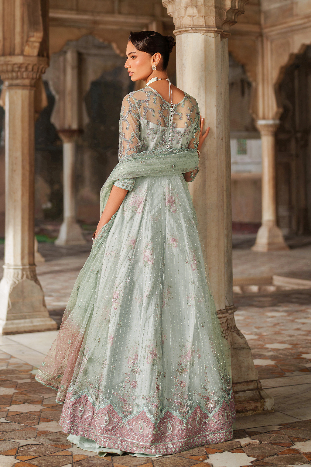 Iznik | Festive Formal | UE-553 Embroidered Net - by Libasekhas UK - Registered Vendor of : Iznik - 100% Original Designer Dress