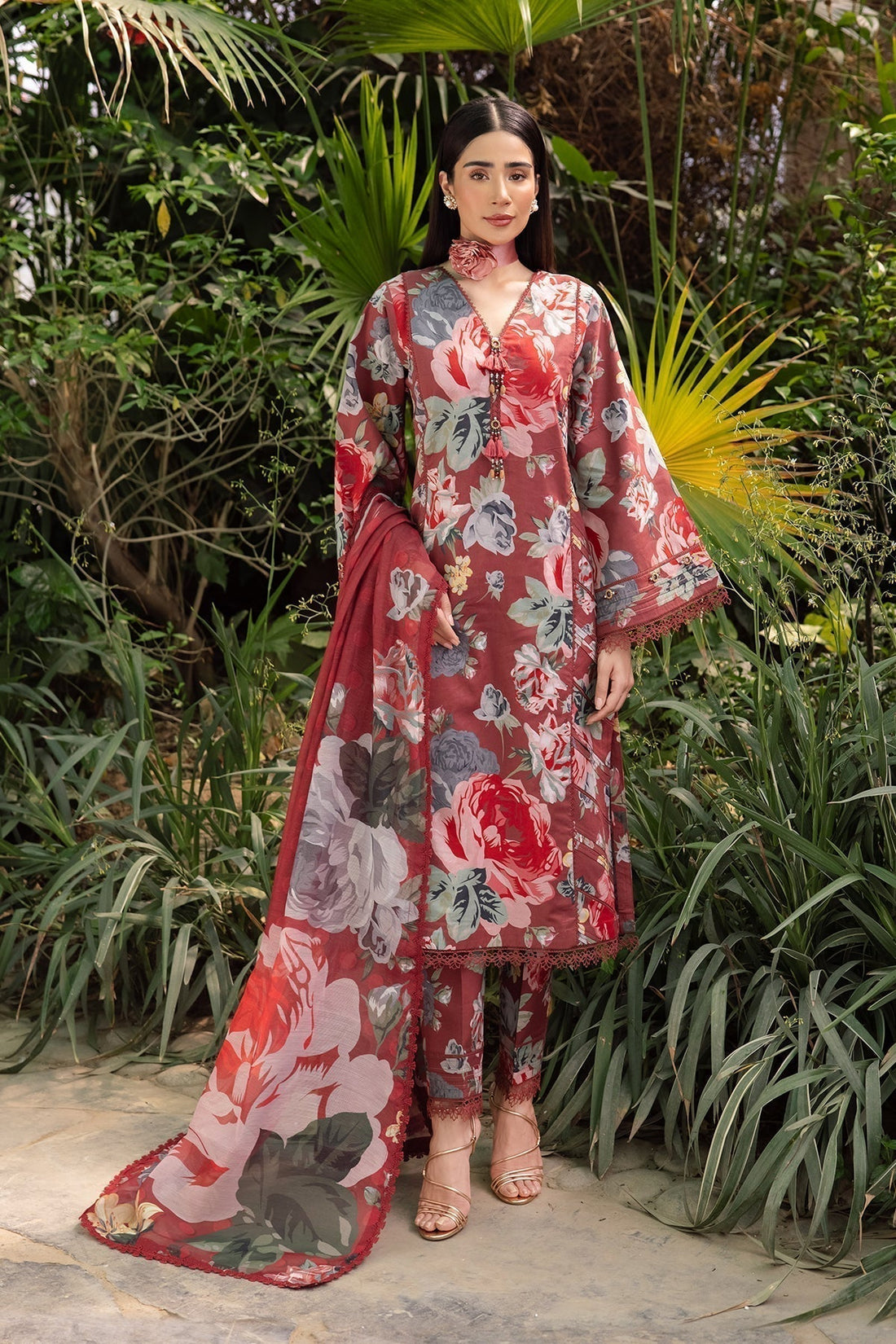 Alizeh | Sheen Lawn Prints 24 | PETUNIA - by - Libasekhas UK - Registered Vendor of : Alizeh - 100% Original Designer Dresss