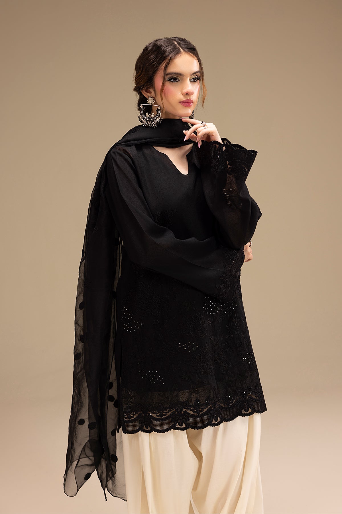 Erum Khan | Lillia Summer Edit | Night Petal - by - Libasekhas UK - Registered Vendor of : Erum Khan - 100% Original Designer Dresss