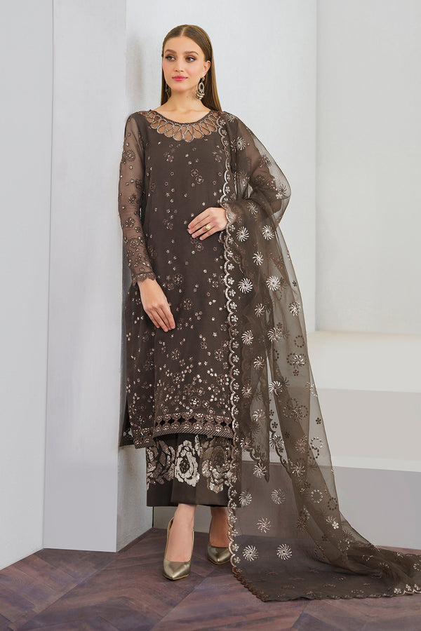 Baroque | Luxury Pret 24 | CHIFFON UF-524 - by - Libasekhas UK - Registered Vendor of : Baroque - 100% Original Designer Dresss