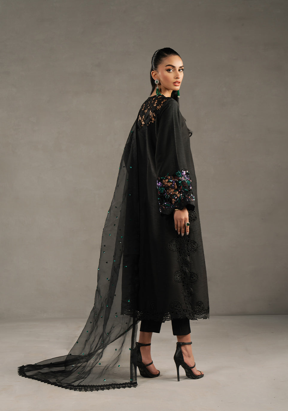 Zarqash | Silk Edit | ZQS 014 DELLA - by - Libasekhas UK - Registered Vendor of : Zarqash - 100% Original Designer Dresss