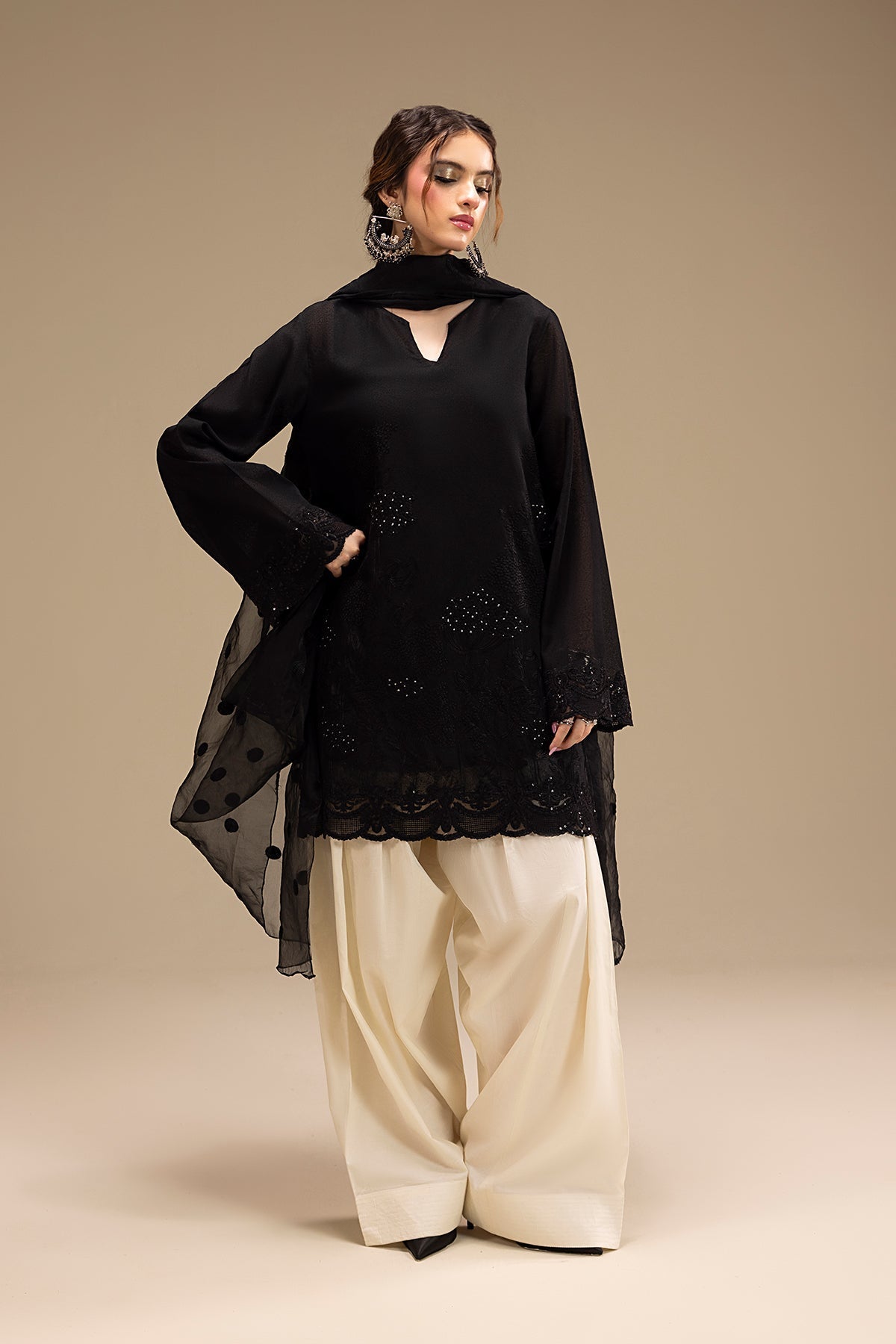 Erum Khan | Lillia Summer Edit | Night Petal - by - Libasekhas UK - Registered Vendor of : Erum Khan - 100% Original Designer Dresss