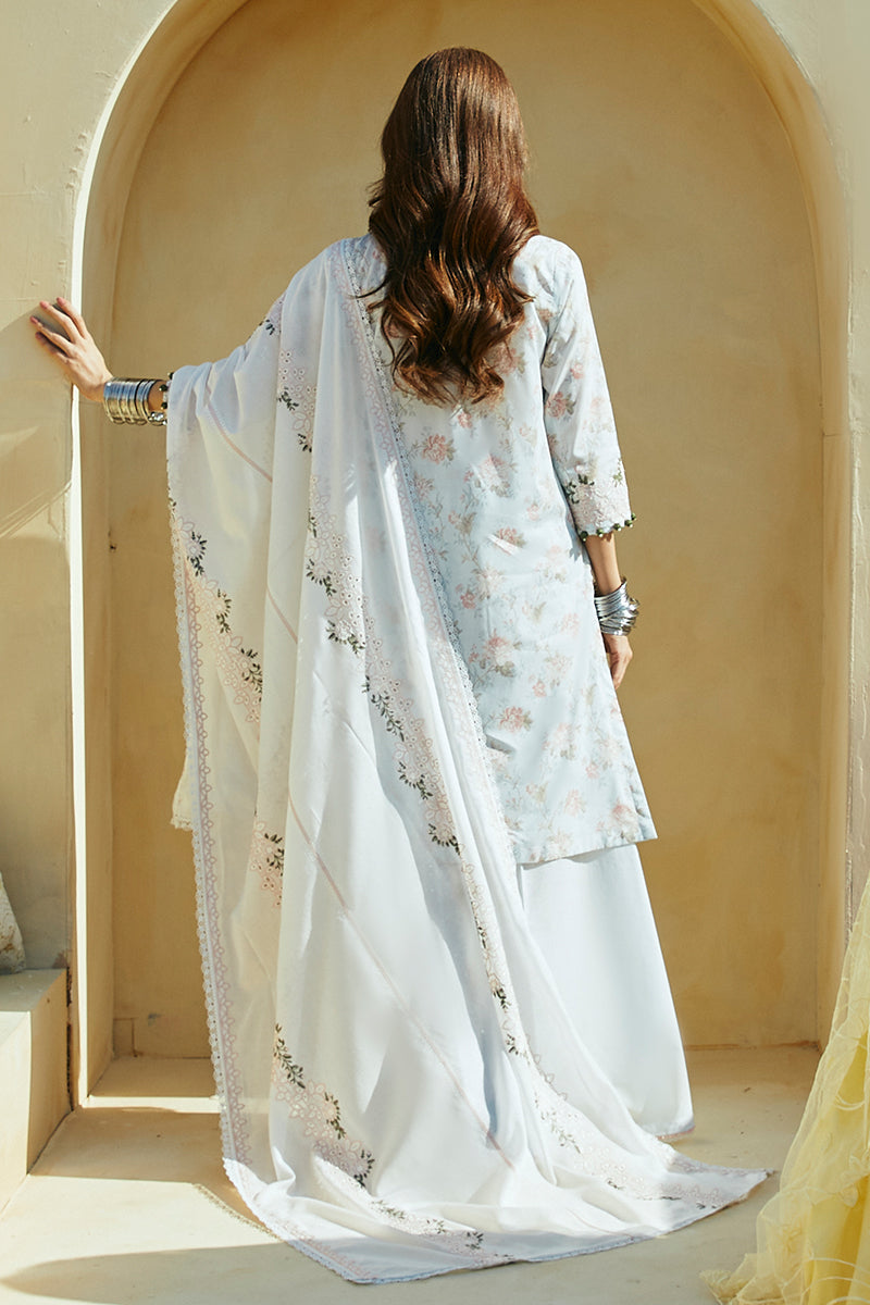 Cross Stitch | Premium Lawn 24 | FLORAL MARINE - by - Libasekhas UK - Registered Vendor of : Cross Stitch - 100% Original Designer Dresss
