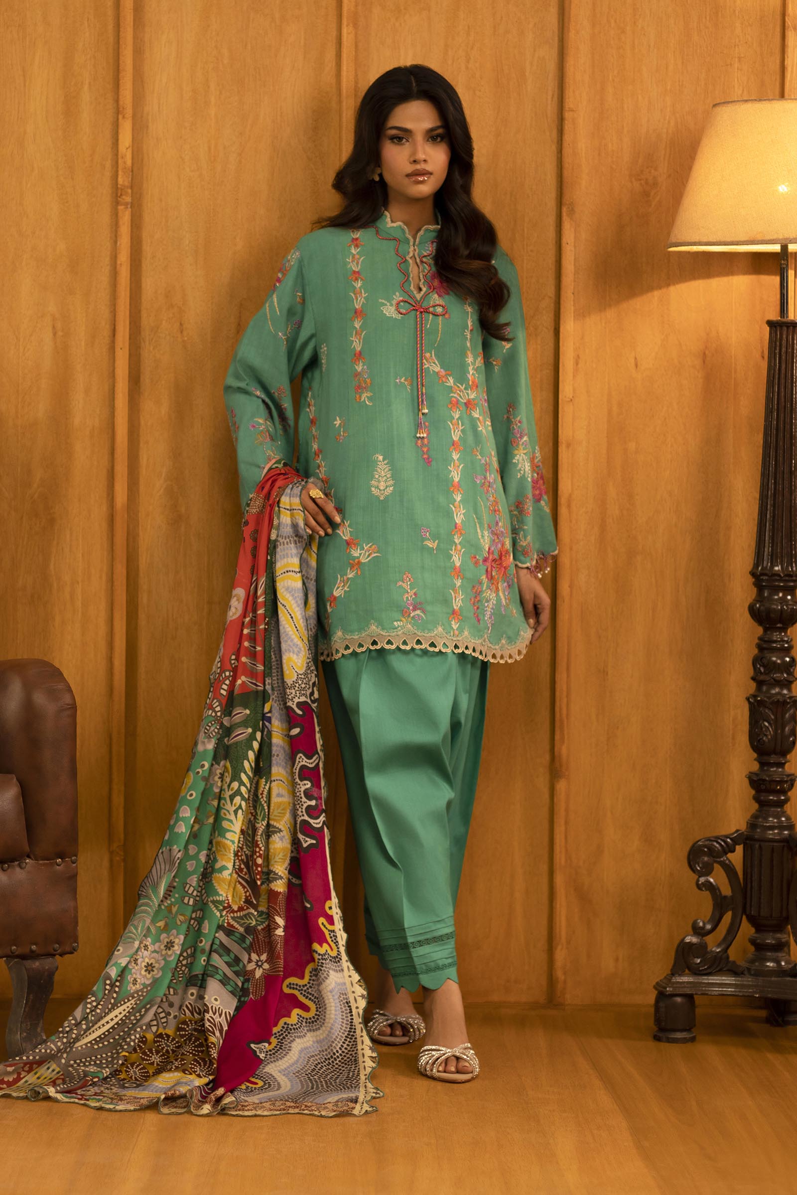 Sana Safinaz | Muzlin Winter 25 | M253-008A - by Libasekhas UK - Registered Vendor of : Sana Safinaz - 100% Original Designer Dress