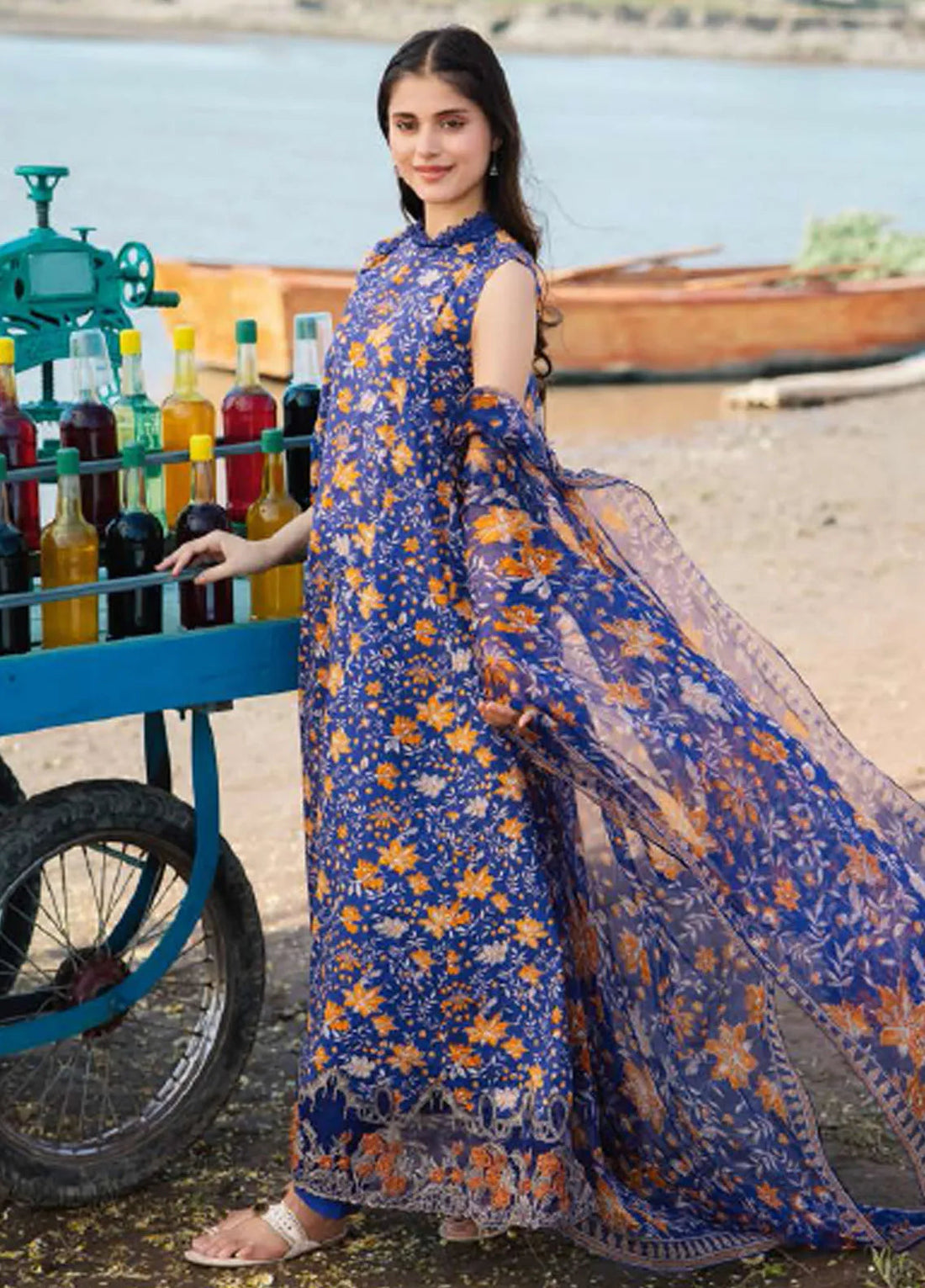 Maria B | Eid Lawn | MB-09B - by Libasekhas UK - Registered Vendor of : Maria B - 100% Original Designer Dress