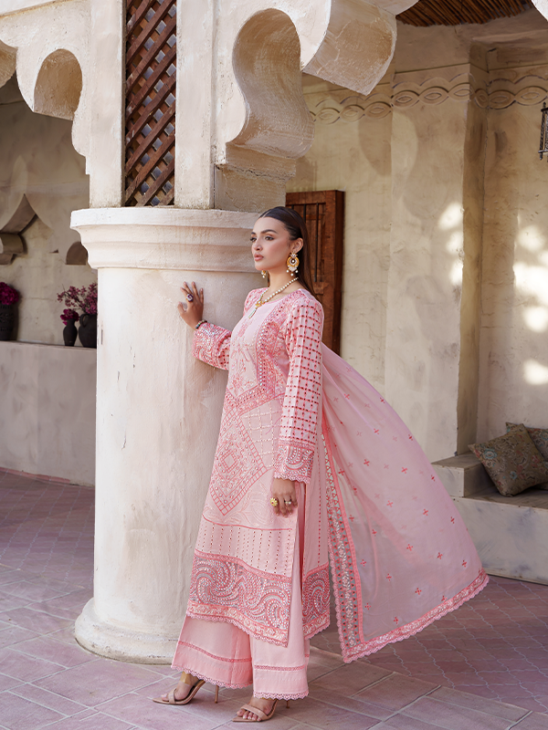 Zebtan | Zeenat Luxury Lawn Eid Collection | ZL 04 - by - Libasekhas UK - Registered Vendor of : Zebtan - 100% Original Designer Dresss