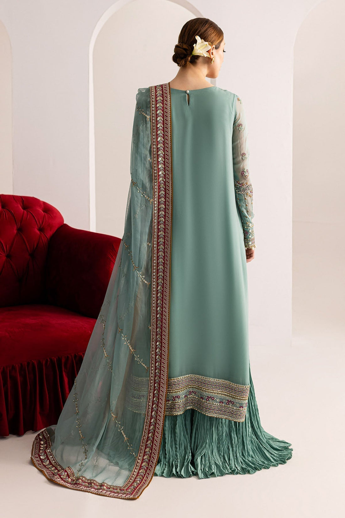 Nureh | Fancy Formals | NP-512 - by - Libasekhas UK - Registered Vendor of : Nureh - 100% Original Designer Dresss