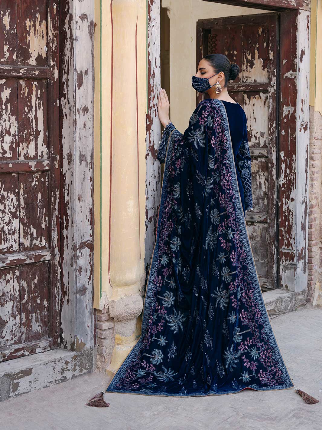 Flossie | Siara Velvet Formals | V-106 - A - by - Libasekhas UK - Registered Vendor of : Flossie - 100% Original Designer Dresss