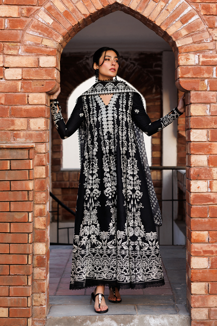 Emaan Adeel | Mirabelle Festive Luxury Lawn | MIDNIGHT BLISS - by Libasekhas UK - Registered Vendor of : Emaan Adeel - 100% Original Designer Dress