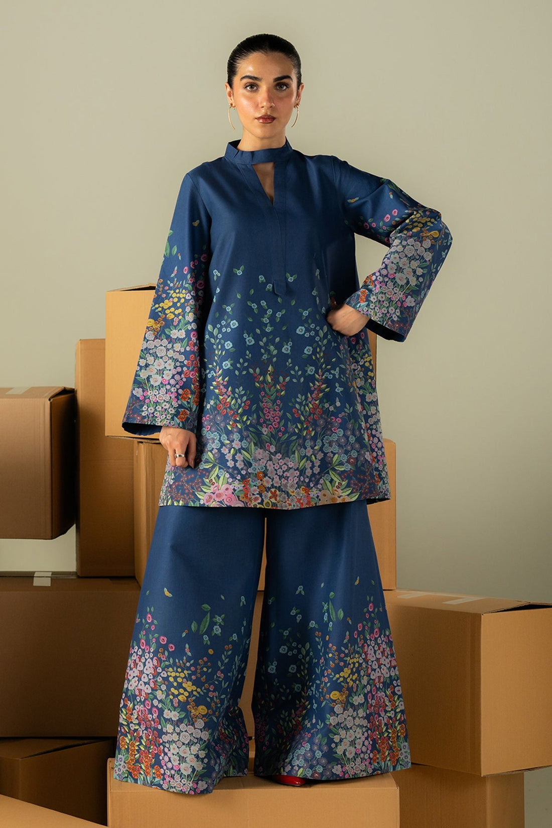 Afrozeh | Coords 25 | Muted - by Libasekhas UK - Registered Vendor of : Afrozeh - 100% Original Designer Dress